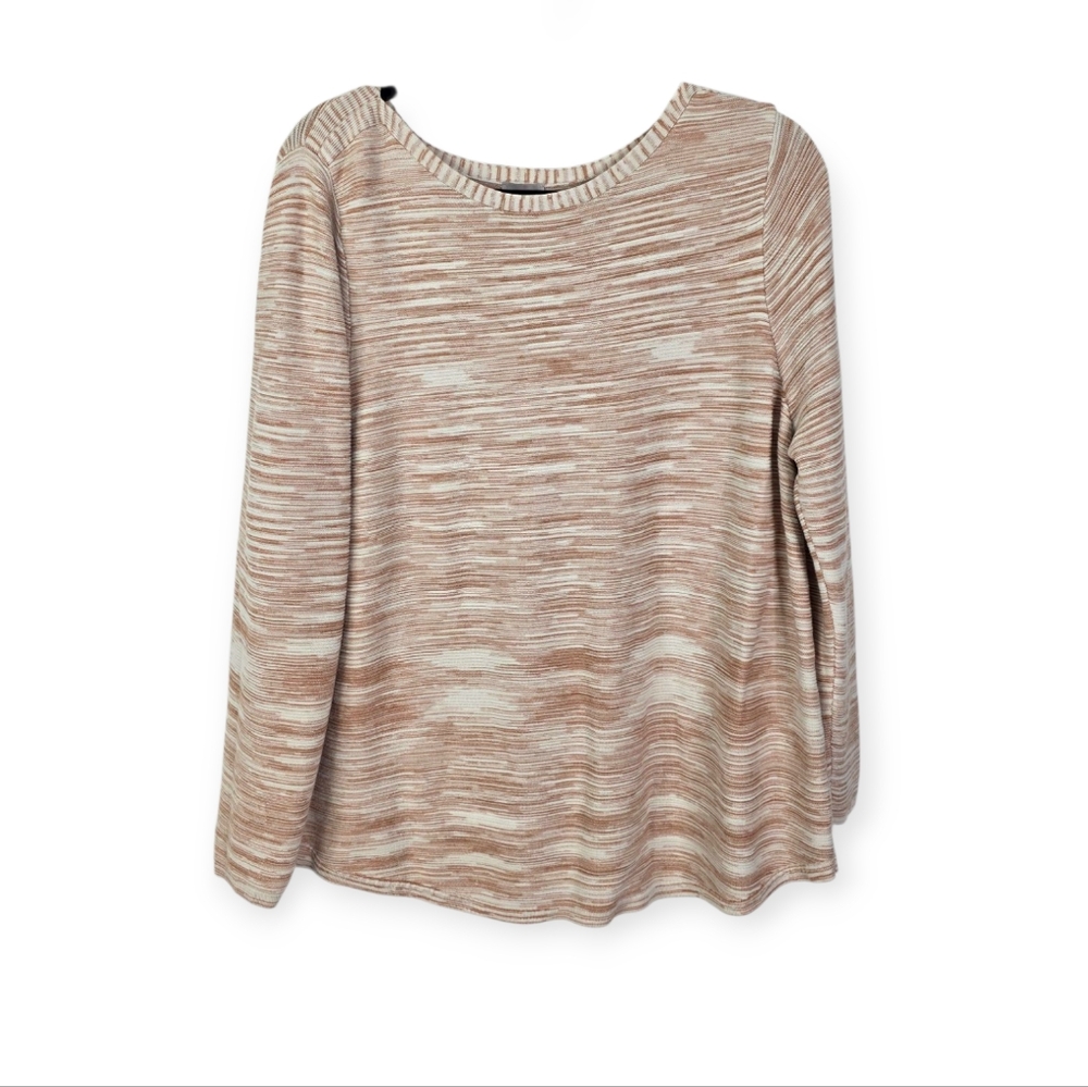 Chico's Space Dyed Bateau Neck Sweater Size 3 / UsXL - Picture 2 of 6